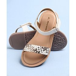 Pine Kids Sandals With Velcro Closure - White