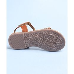 Pine Kids Sandals With Velcro Closure - White