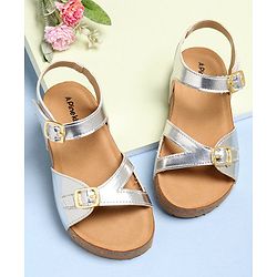 Pine Kids Sandals With Buckle Closure - Silver