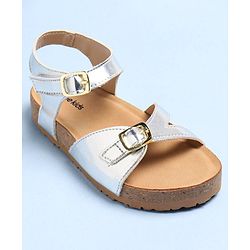 Pine Kids Sandals With Buckle Closure - Silver