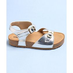 Pine Kids Sandals With Buckle Closure - Silver