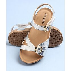 Pine Kids Sandals With Buckle Closure - Silver