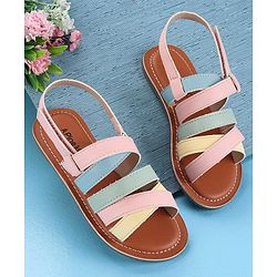 Pine Kids Open Toe Sandals - Pink Blue