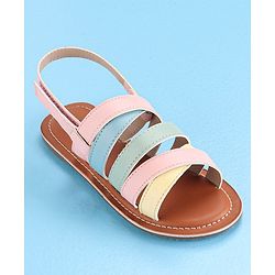Pine Kids Open Toe Sandals - Pink Blue