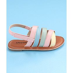 Pine Kids Open Toe Sandals - Pink Blue