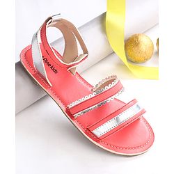 Pine Kids Party Wear Sandals - Pink
