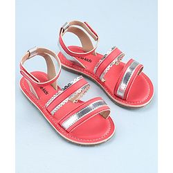 Pine Kids Party Wear Sandals - Pink