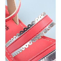 Pine Kids Party Wear Sandals - Pink