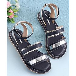 Pine Kids Party Wear Sandals - Navy Blue