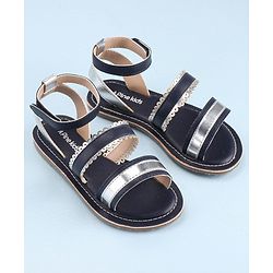Pine Kids Party Wear Sandals - Navy Blue