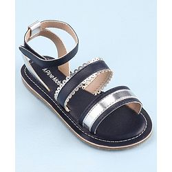Pine Kids Party Wear Sandals - Navy Blue