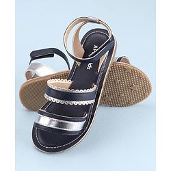 Pine Kids Party Wear Sandals - Navy Blue