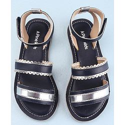 Pine Kids Party Wear Sandals - Navy Blue
