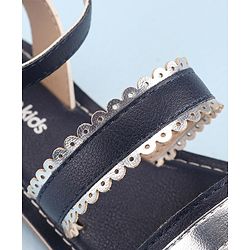 Pine Kids Party Wear Sandals - Navy Blue