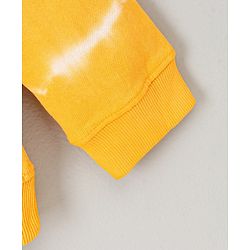 Pine Kids Full Sleeve Biowashed Sweatshirt Tie & Dye - Yellow