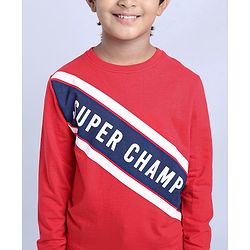 Pine Kids Full Sleeves Sweatshirt Text Print - Multicolour