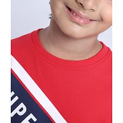 Pine Kids Full Sleeves Sweatshirt Text Print - Multicolour