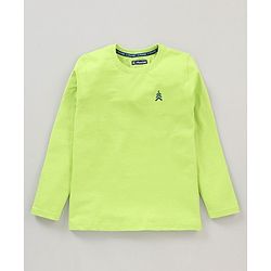 Pine Kids Full Sleeves Biowashed T-shirt Pack of 2 - Green Orange