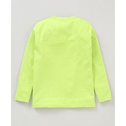 Pine Kids Full Sleeves Biowashed T-shirt Pack of 2 - Green Orange