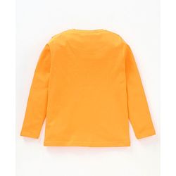 Pine Kids Full Sleeves Biowashed T-shirt Pack of 2 - Green Orange