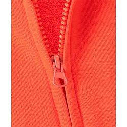 Pine Kids Full Sleeves Bio Wash Hooded Sweatshirt - Orange