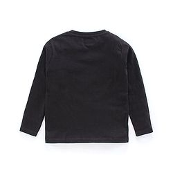Pine Kids Full Sleeves Bio Wash Tee - Black