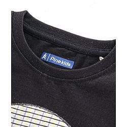 Pine Kids Full Sleeves Bio Wash Tee - Black