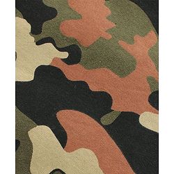 Pine Kids Full Length Bio Washed Track Pant Camouflage Print - Green