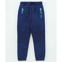 Pine Kids Full Length Bio Washed Track Pant - Blue