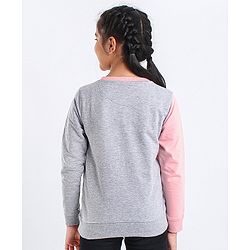Pine Kids Biowashed Full Sleeves Sweatshirts - Pink