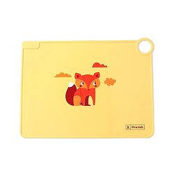 Pine Kids Silicone Animal Printed Placemat - Yellow