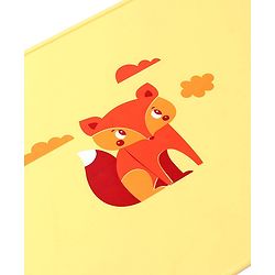 Pine Kids Silicone Animal Printed Placemat - Yellow