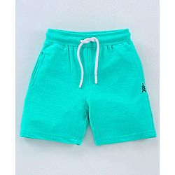 Pine Kids Biowash Shorts With Drawstring - Yellow Green
