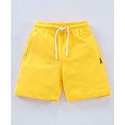 Pine Kids Biowash Shorts With Drawstring - Yellow Green