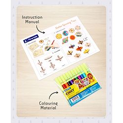 Pine Kids Stellar Spinning Tops DIY Activity Kit - Multicolour