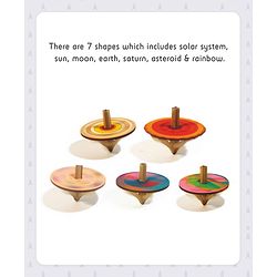 Pine Kids Stellar Spinning Tops DIY Activity Kit - Multicolour