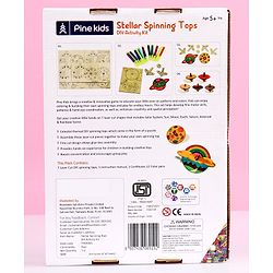 Pine Kids Stellar Spinning Tops DIY Activity Kit - Multicolour