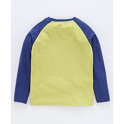 Pine Kids Full Sleeves Bio Wash Night Suit Sports Print - Green Blue