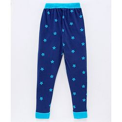 Pine Kids Full Sleeves Biowash Printed Night Suit - Blue