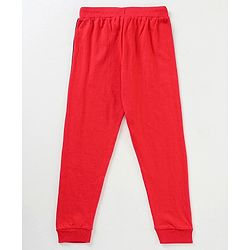 Pine Kids Full Sleeves Biowash Printed Night Suit - Red