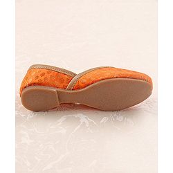 Pine Kids Ethnic Wear Mojaris - Orange
