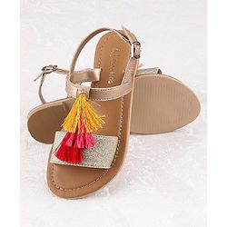 Pine Kids Ethnic Wear Sandal - Gold