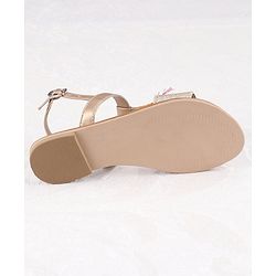 Pine Kids Ethnic Wear Sandal - Gold