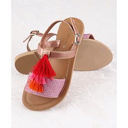 Pine Kids Ethnic Wear Sandal - Rose Golden