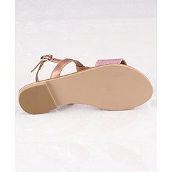 Pine Kids Ethnic Wear Sandal - Rose Golden