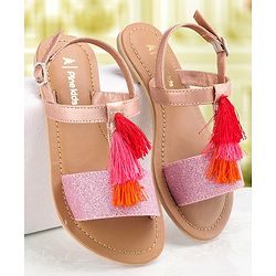 Pine Kids Ethnic Wear Sandal - Gold