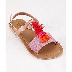 Pine Kids Ethnic Wear Sandal - Gold
