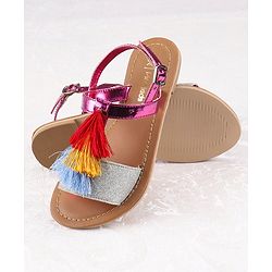 Pine Kids Ethnic Wear Sandal - Purple