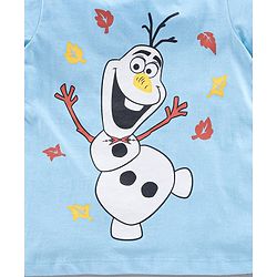 Pine Kids Half Sleeves T-Shirt & Capri Cartoon Graphic - Blue & Yellow
