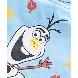 Pine Kids Half Sleeves T-Shirt & Capri Cartoon Graphic - Blue & Yellow